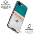 NFL Miami Dolphins White Striped iPhone 16e Clear Case
