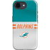 NFL Miami Dolphins White Striped iPhone 16e Impact Case