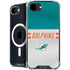 NFL Miami Dolphins White Striped iPhone 16e MagSafe Case