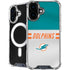 NFL Miami Dolphins White Striped iPhone 17 MagSafe Case