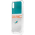 NFL Miami Dolphins White Striped iPhone XS Clear Case