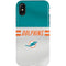 NFL Miami Dolphins White Striped iPhone XS Pro Case