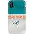 NFL Miami Dolphins White Striped iPhone XS Pro Case