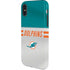 NFL Miami Dolphins White Striped iPhone XS Pro Case