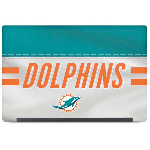 NFL Miami Dolphins White Striped Dell Latitude Skin