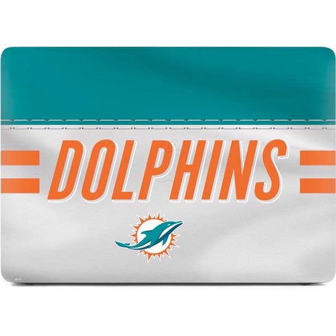 NFL Miami Dolphins White Striped Apple MacBook Air Skin