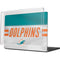 NFL Miami Dolphins White Striped MacBook Pro 14in (2021-24) Case plus Skin