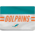NFL Miami Dolphins White Striped MacBook Skins
