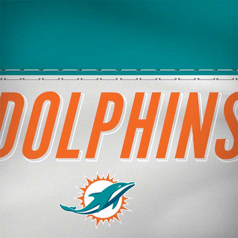 NFL Miami Dolphins White Striped MacBook Skins
