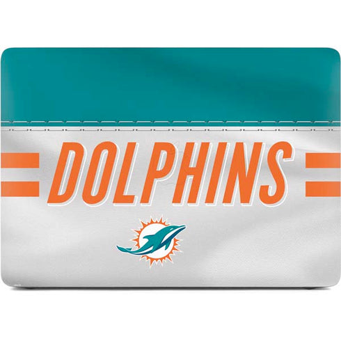 NFL Miami Dolphins White Striped Apple MacBook Pro 16-inch Skin