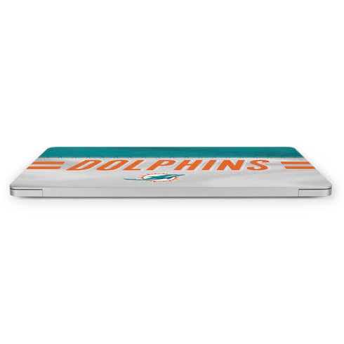 NFL Miami Dolphins White Striped Apple MacBook Pro 16-inch Skin