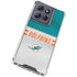 NFL Miami Dolphins White Striped Moto G 5G (2025) Clear Case