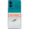 NFL Miami Dolphins White Striped Moto G Play 4G (2024) Skin