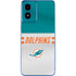 NFL Miami Dolphins White Striped Moto G Play 4G (2024) Skin