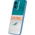 NFL Miami Dolphins White Striped Moto G Play 4G (2024) Skin