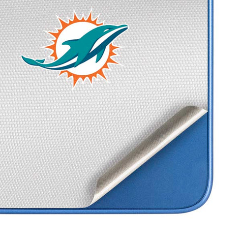 NFL Miami Dolphins White Striped Moto G Play 4G (2024) Skin