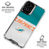 NFL Miami Dolphins White Striped Moto G Power 5G (2024) Clear Case