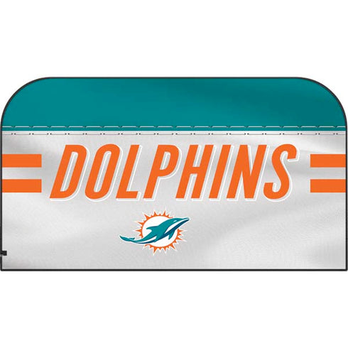NFL Miami Dolphins White Striped Nintendo Switch 2 (2025) with Joy-Con Skin