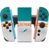 NFL Miami Dolphins White Striped Nintendo Switch 2 (2025) Joy-Con Controller Skin
