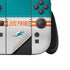 NFL Miami Dolphins White Striped Nintendo Switch 2 (2025) Joy-Con Controller Skin