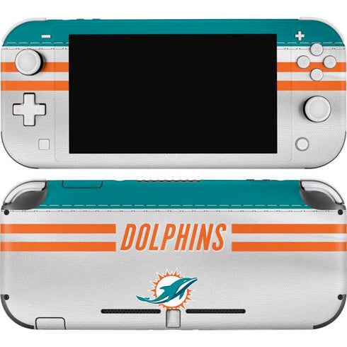 NFL Miami Dolphins White Striped Nintendo Skins