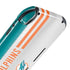 NFL Miami Dolphins White Striped Nintendo Switch Lite Skin
