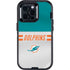 NFL Miami Dolphins White Striped Otterbox Defender iPhone Skin