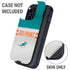 NFL Miami Dolphins White Striped Otterbox Defender iPhone Skin