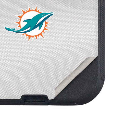 NFL Miami Dolphins White Striped Otterbox Defender iPhone Skin