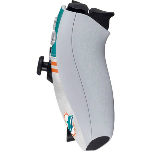 NFL Miami Dolphins White Striped PlayStation Portal Remote Player Skin
