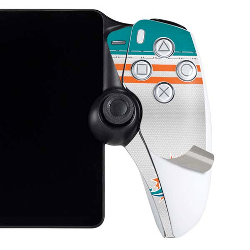 NFL Miami Dolphins White Striped PlayStation Portal Remote Player Skin