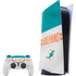 NFL Miami Dolphins White Striped PlayStation PS5 Skins