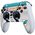 NFL Miami Dolphins White Striped PS5 DualSense Edge Pro Controller Skin