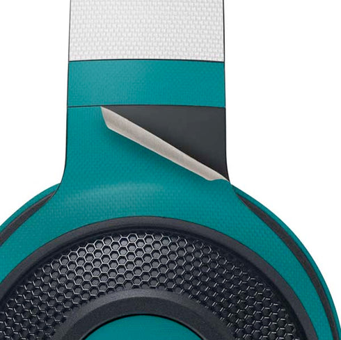 NFL Miami Dolphins White Striped Razer Kraken X Skin