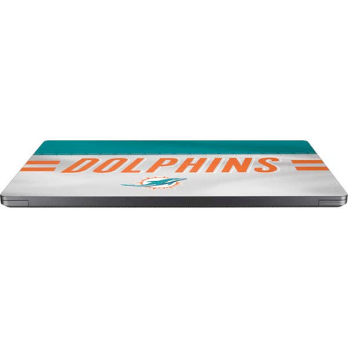 NFL Miami Dolphins White Striped Surface Laptop 7 15in Skin
