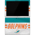 NFL Miami Dolphins White Striped Surface Pro 7 Skin
