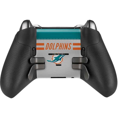 NFL Miami Dolphins White Striped Xbox Elite Wireless Controller Series 2 Skin