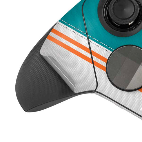 NFL Miami Dolphins White Striped Xbox Elite Wireless Controller Series 2 Skin