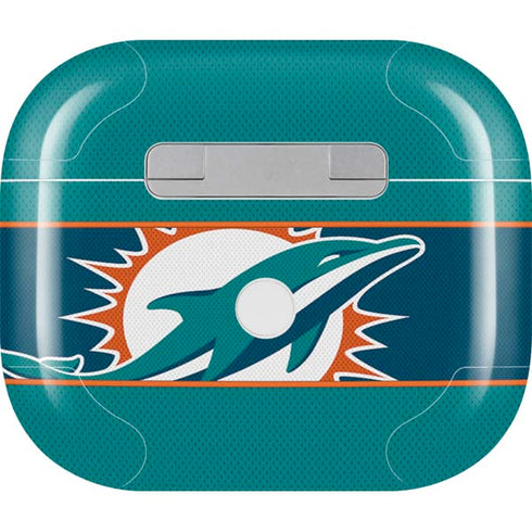 NFL Miami Dolphins Zone Block Apple AirPods (3rd Gen 2021) Skin