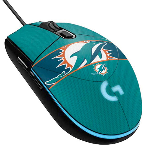 NFL Miami Dolphins Zone Block G203 Prodigy RGB Wired Gaming Mouse Skin