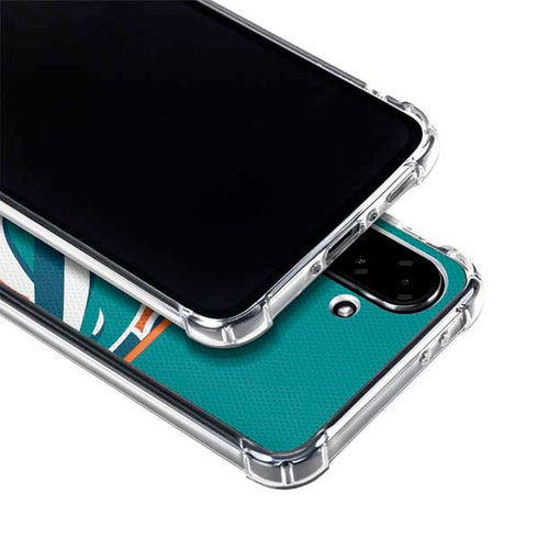 NFL Miami Dolphins Zone Block Galaxy A36 5G Clear Case