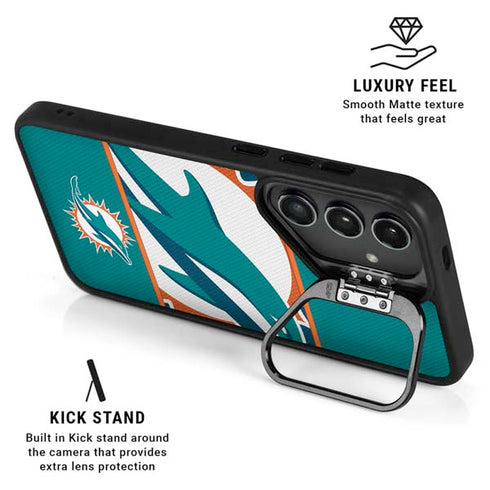 NFL Miami Dolphins Zone Block Galaxy S24 Kickstand Case
