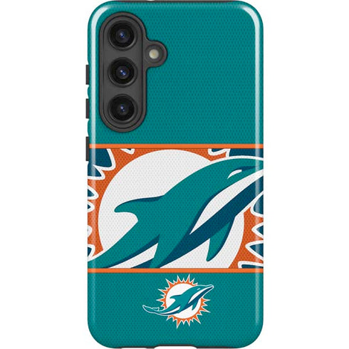 NFL Miami Dolphins Zone Block Galaxy S25 Plus Impact Case