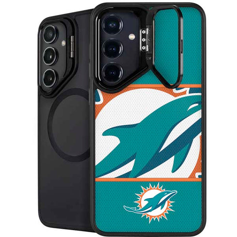 NFL Miami Dolphins Zone Block Galaxy S25 Plus Kickstand Case