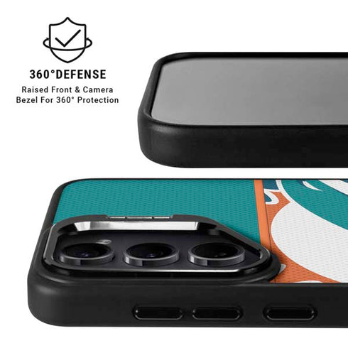 NFL Miami Dolphins Zone Block Galaxy S25 Plus Kickstand Case