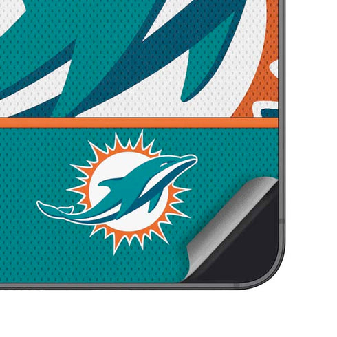NFL Miami Dolphins Zone Block Galaxy S25 Plus Skin