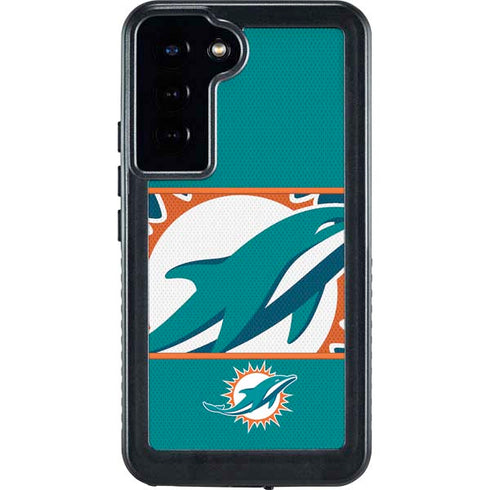 NFL Miami Dolphins Zone Block Galaxy S24 Plus Waterproof Case