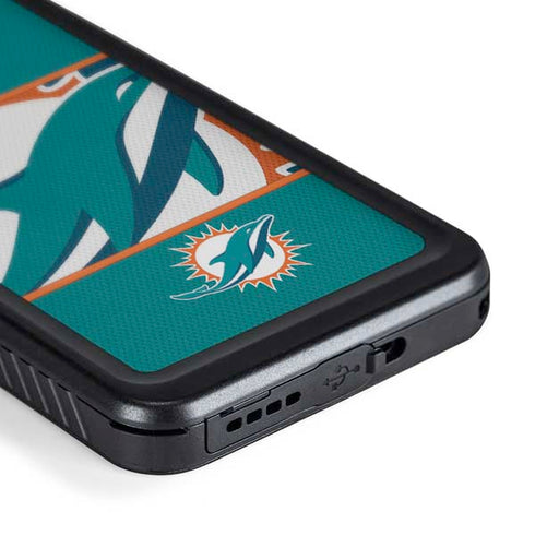 NFL Miami Dolphins Zone Block Galaxy S24 Plus Waterproof Case