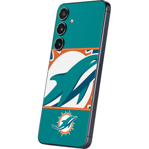 NFL Miami Dolphins Zone Block Galaxy S25 Skin