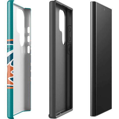NFL Miami Dolphins Zone Block Galaxy S25 Ultra Impact Case